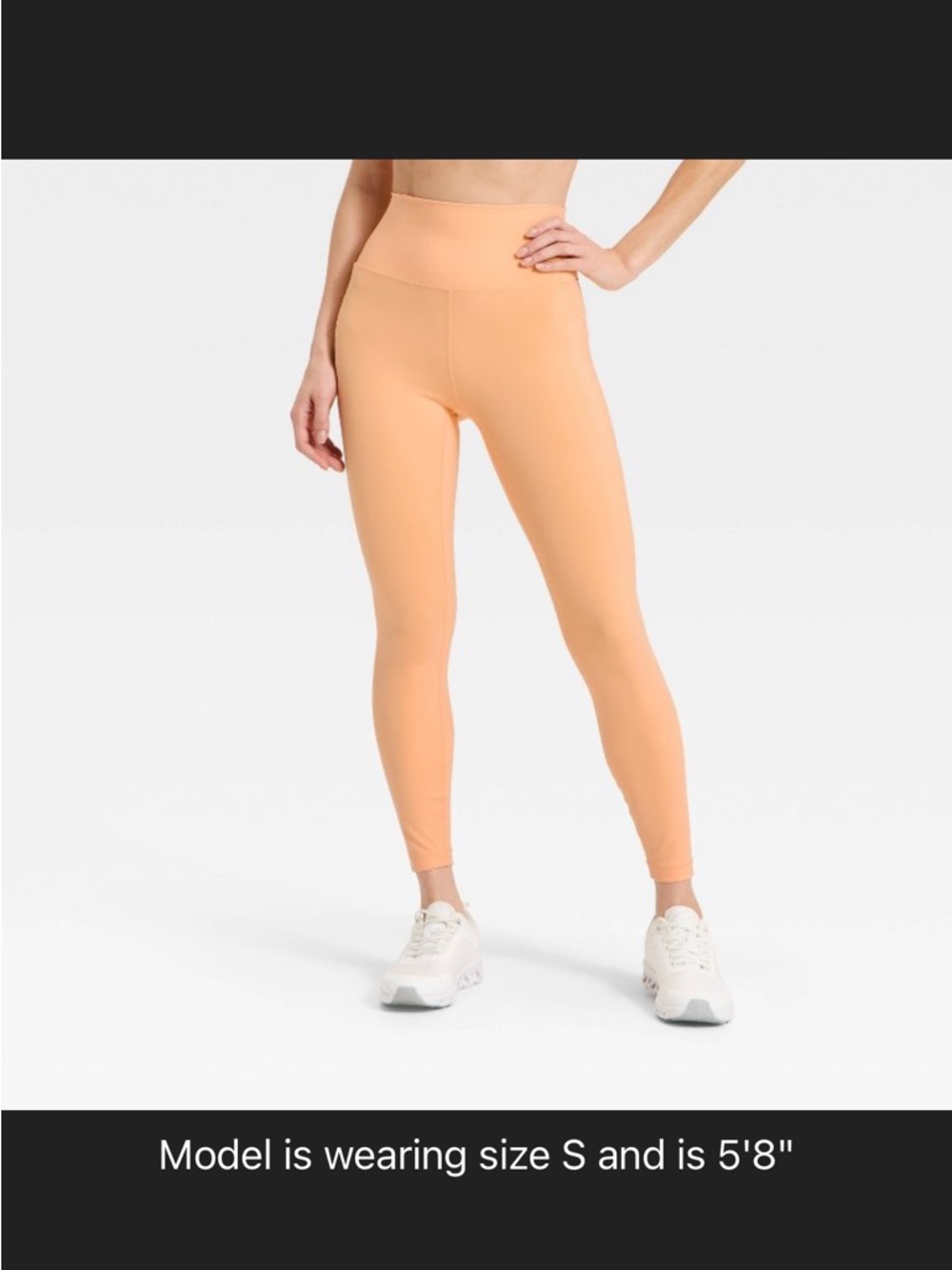 High-Waisted Peach Active Legging